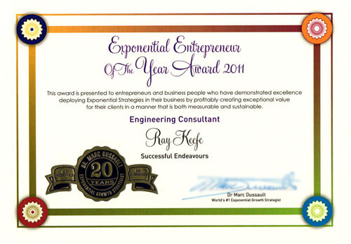 Successful Endeavours Exponential Entrepreneur Award 2011