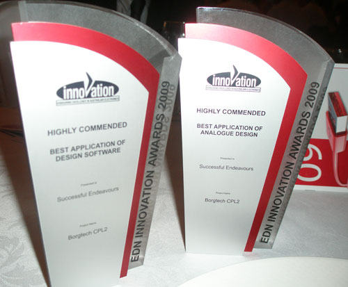 Successful Endeavours - Winner of Two Highly Commended Awards at EDN Innovation Awards 2009