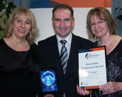 Successful Endeavours - Casey Business Of The Year Successful Endeavours with Mayor Cr Lorraine Wreford