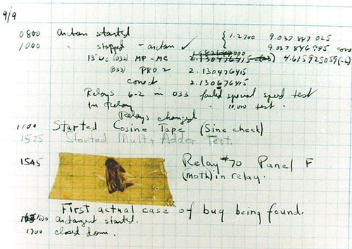 First Computer Bug - 1947 First Computer Bug - 1947