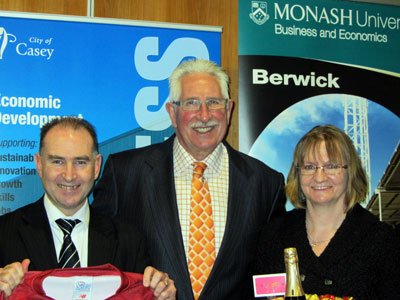 Ray Keefe, Max Walker and Junette Keefe Ray Keefe, Max Walker and Junette Keefe