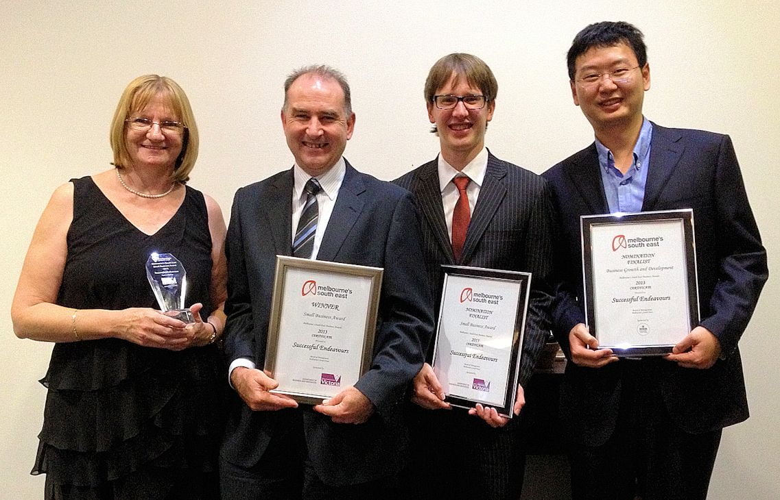 Successful Endeavours Team Melbourne's South East Small Business Award 2013