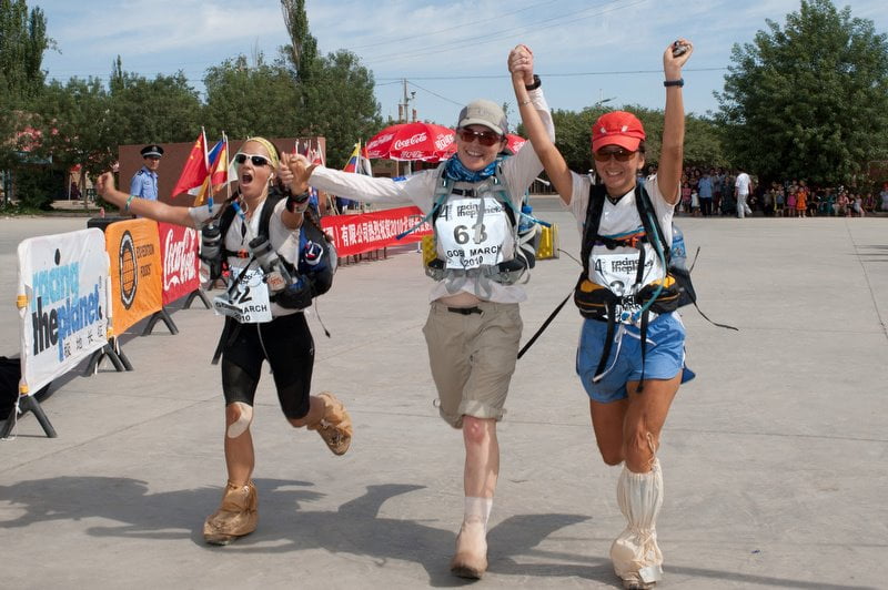 Samantha Gash - ultra-marathon finish line