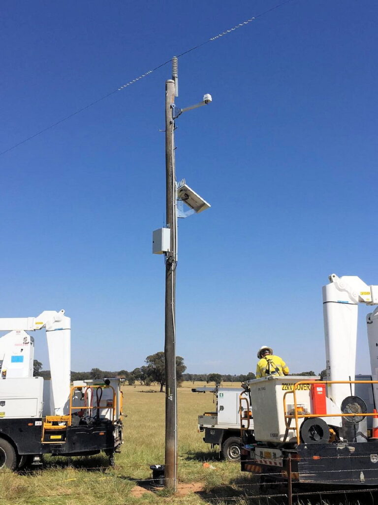 EVFD Wood pole installation