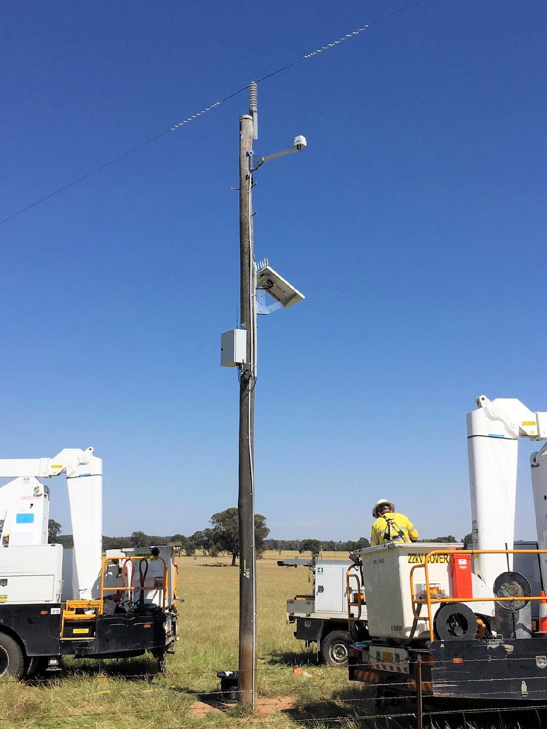 EVFD Wood pole installation